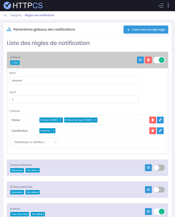 Paramétrez vos notifications