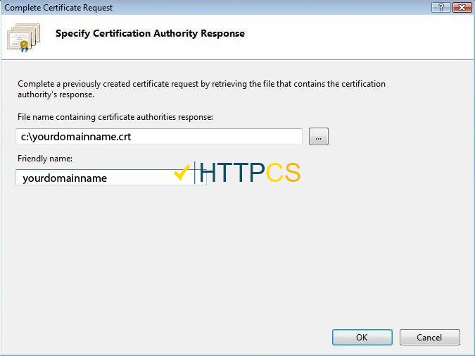 How to install an SSL certificate on Microsoft IIS 7