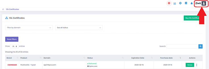 Delete the credit card