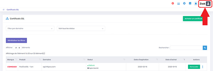 Supprimer la carte de paiement