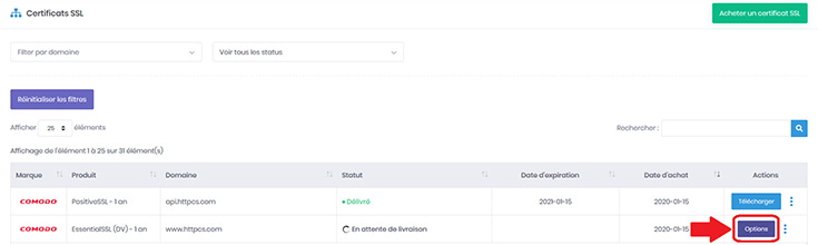 Changer la méthode de validation depuis votre espace client
