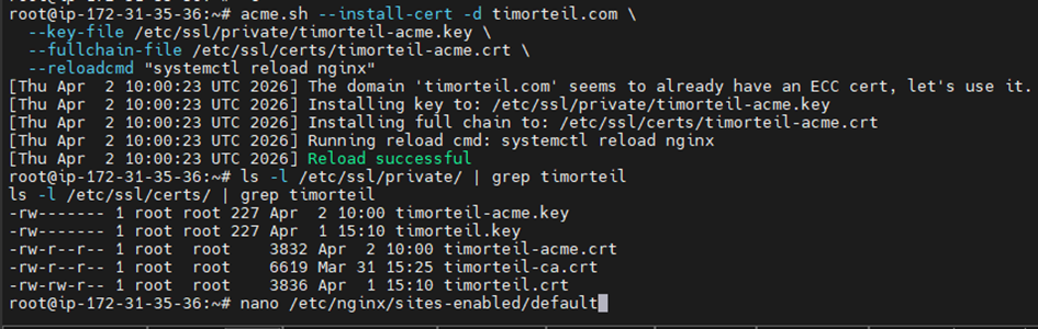 SSL Certificate deployment