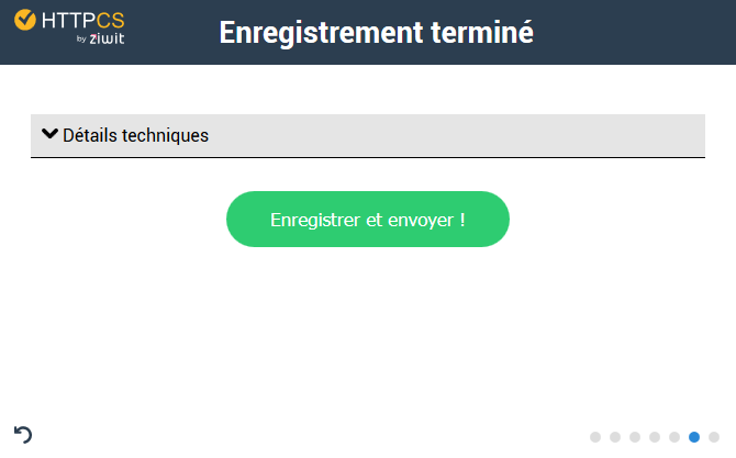 confirmation terminée