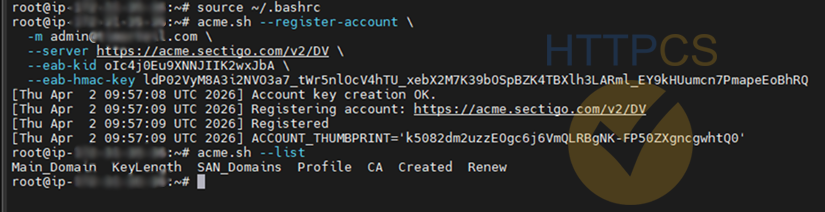 Installation d'un certificat SSL sur un serveur Apache