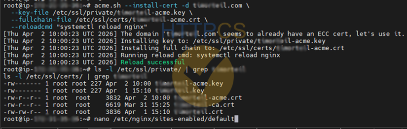 Installation d'un certificat SSL sur un serveur Apache