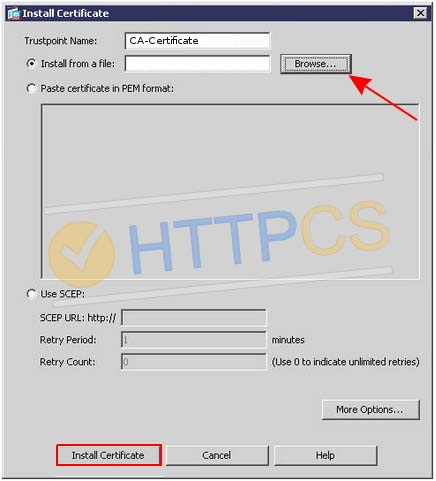 How to install an SSL certificate with Cisco ASA 5510
