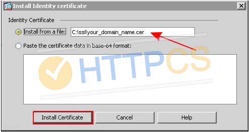 How to install an SSL certificate with Cisco ASA 5510