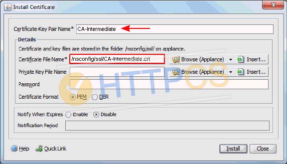 How to install an SSL certificate with Citrix Access Gateway 8.0