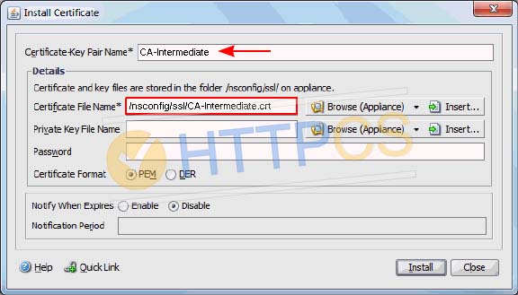 Comment installer un certificat SSL avec Citrix Access Gateway 8.0