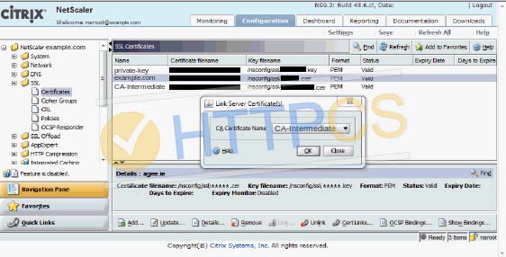 How to install an SSL certificate with Citrix Access Gateway 8.0