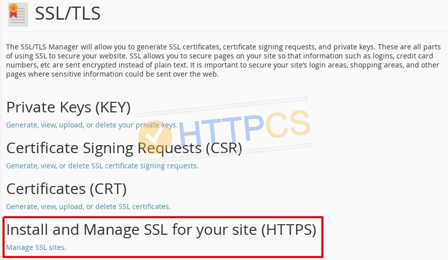 How to install SSL certificate with cPanel