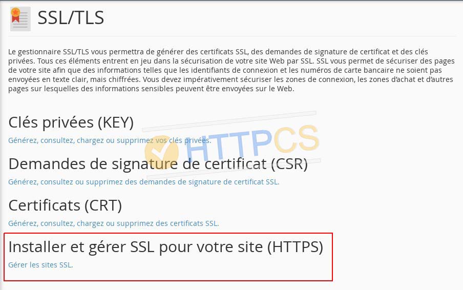 Comment installer un certificat SSL sur cPanel