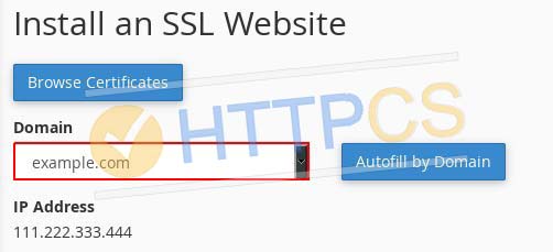 How to install SSL certificate with cPanel