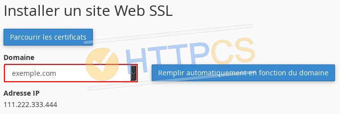 Comment installer un certificat SSL sur cPanel