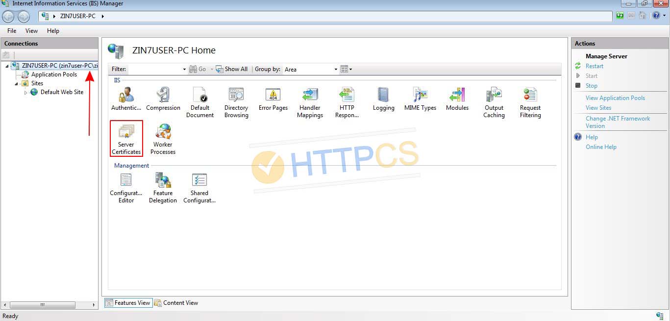 How to install an SSL certificate on Windows IIS 10