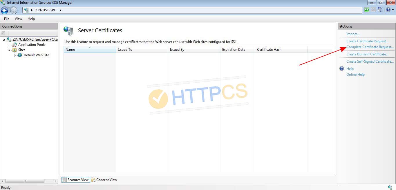 How to install an SSL certificate on Windows IIS 10