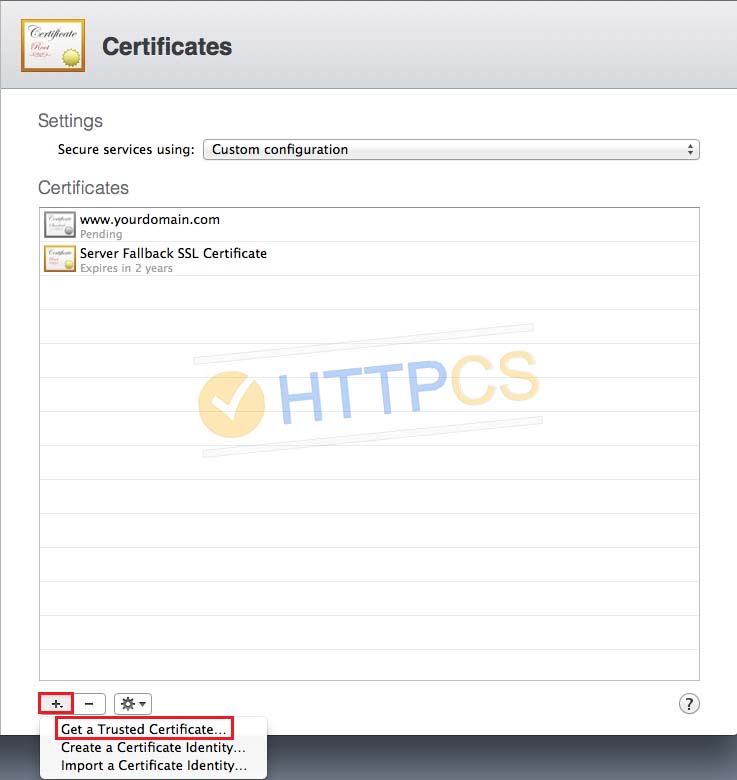 Comment installer un certificat SSL avec OS X Server