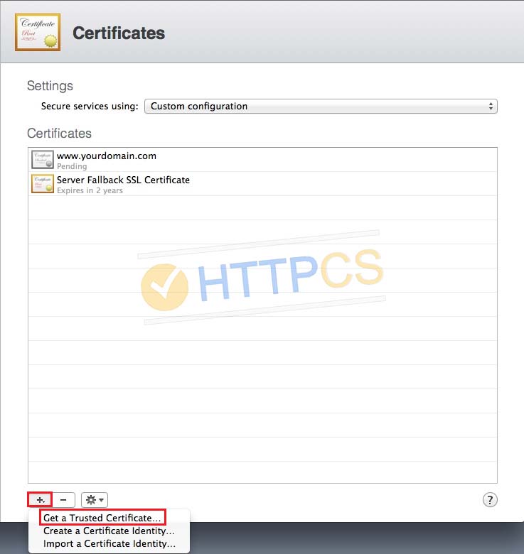 How to install an SSL certificate on OS X Server