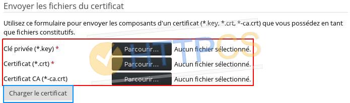 Comment installer un certificat SSL avec Plesk Panel