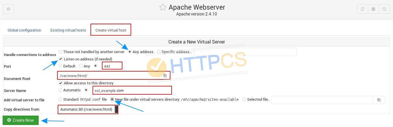 How to install an SSL certificate with Webmin