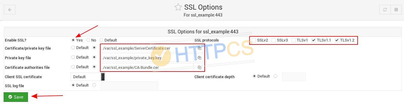 How to install an SSL certificate with Webmin